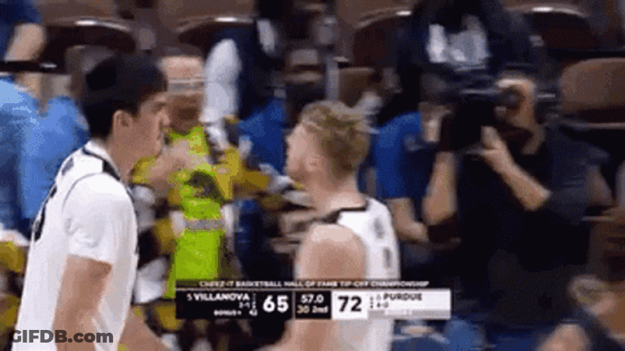 Zach Edey Chest Bump Loop GIF