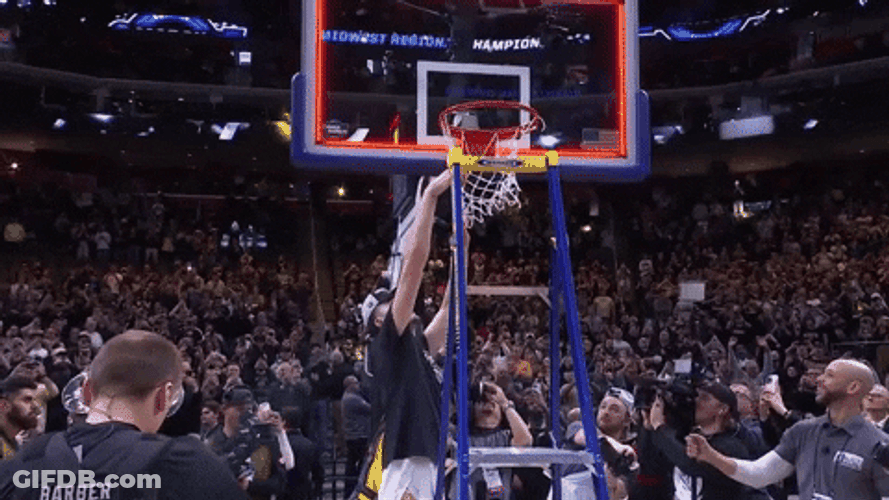 Zach Edey Getting Ring Net Memento GIF