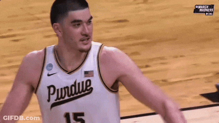 Zach Edey Rallying The Crowd GIF