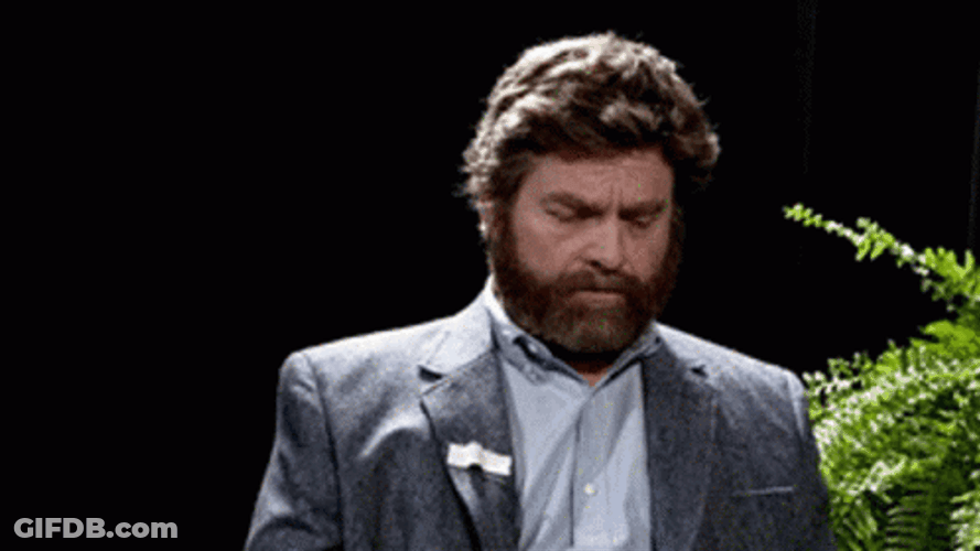 Zach Galifianakis Irritated Look GIF