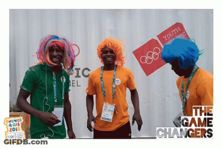 Zambia Olympic Players Having Fun GIF
