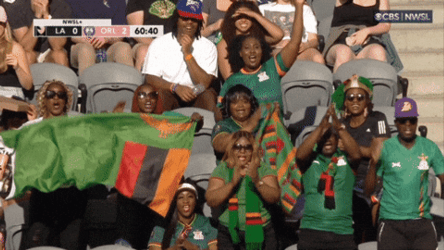 Zambian Fans Cheering Happy Applause GIF