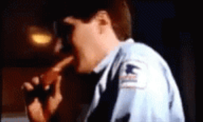 Zarkor Eating Bread Falling Over Shocked Reaction GIF
