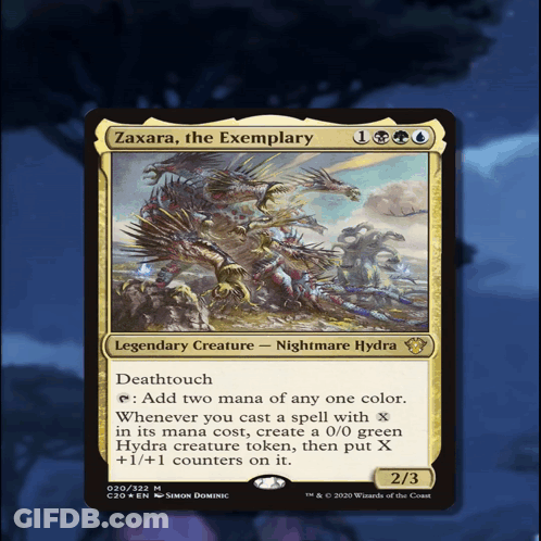 Zaxara The Exemplary Is A Legendary Creature In Nightmare Hydra GIF