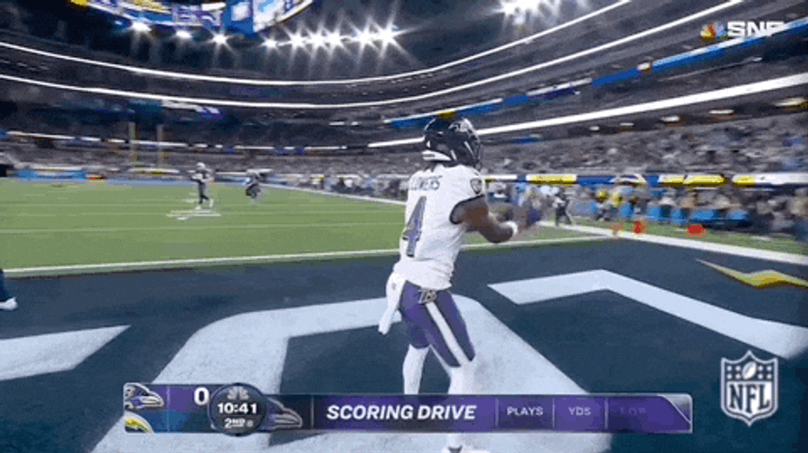 Zay Flowers Throws The Ball GIF