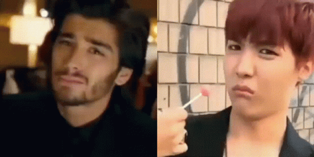 Zayn And J-Hope Disgust GIF