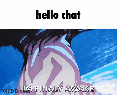 Zebra Saying Hello Chat Im Finally Awake GIF