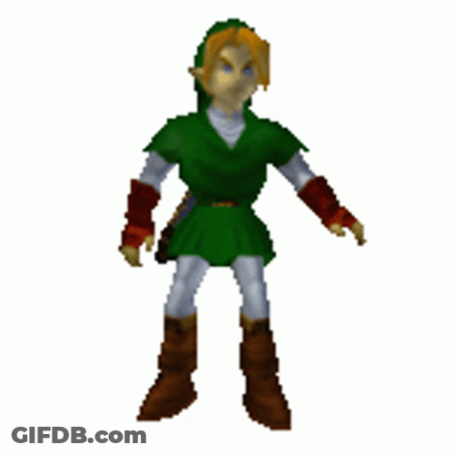 Zelda Link Break Dance GIF