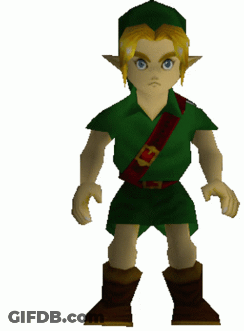 Zelda Link Dab Pose GIF