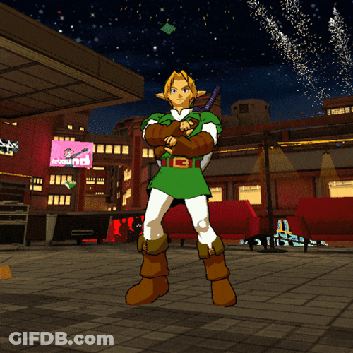 Zelda Link Gangnam Style Dance GIF