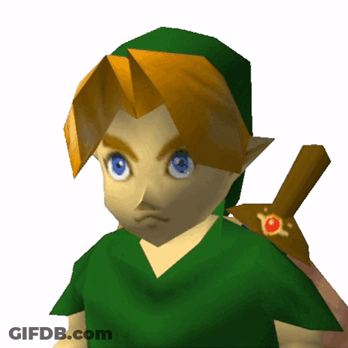 Zelda Link Head Nod GIF