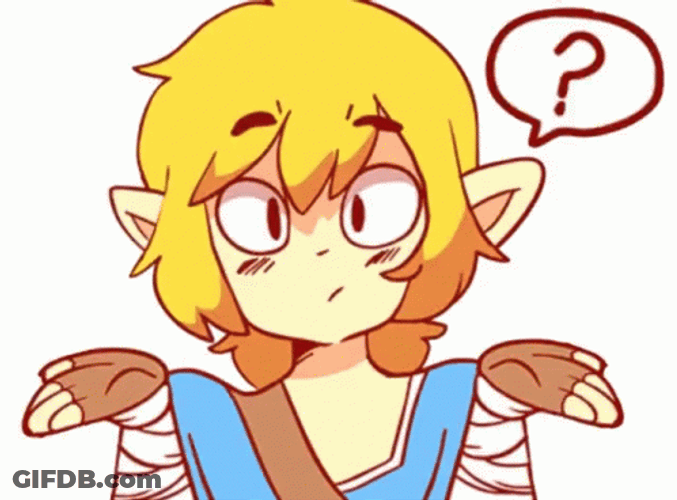 Zelda Link Shrugs GIF