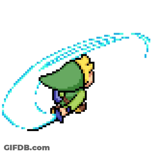 Zelda Link Spinning Sword GIF
