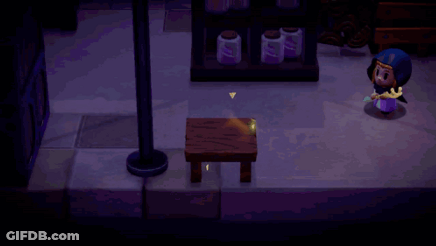 Zelda Link Table Echo GIF
