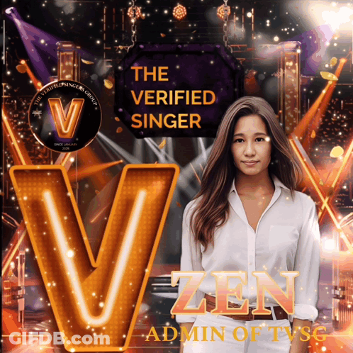 Zen Admin Of TVSG Poster Woman On Stage GIF