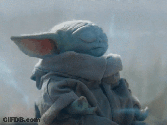 Zen Mandalorian Grog Meditation GIF