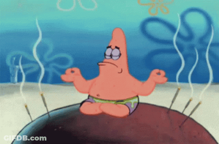 Zen Patrick Spongebob Meditation GIF
