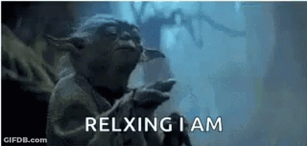 Zen Relaxing I Am Yoda GIF