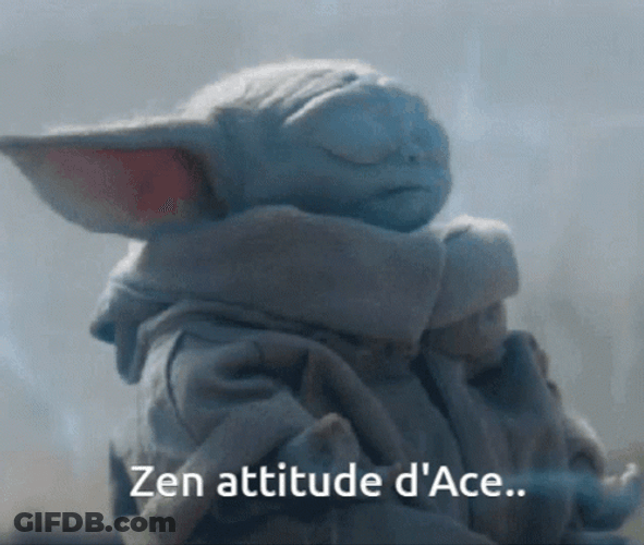 Zen Star Wars Grogu Attitude GIF