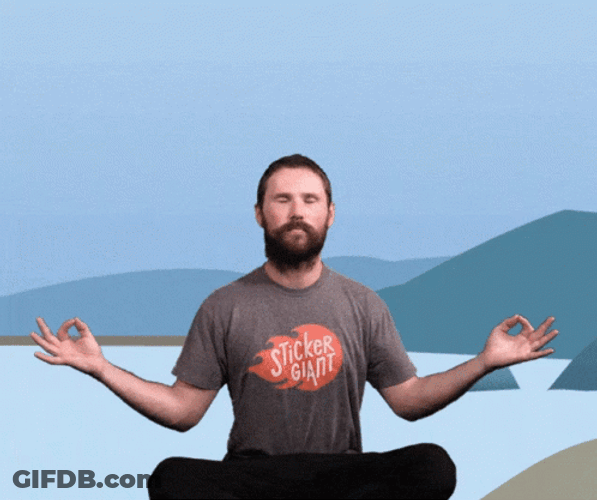 Zen Stickergiant Meditation GIF
