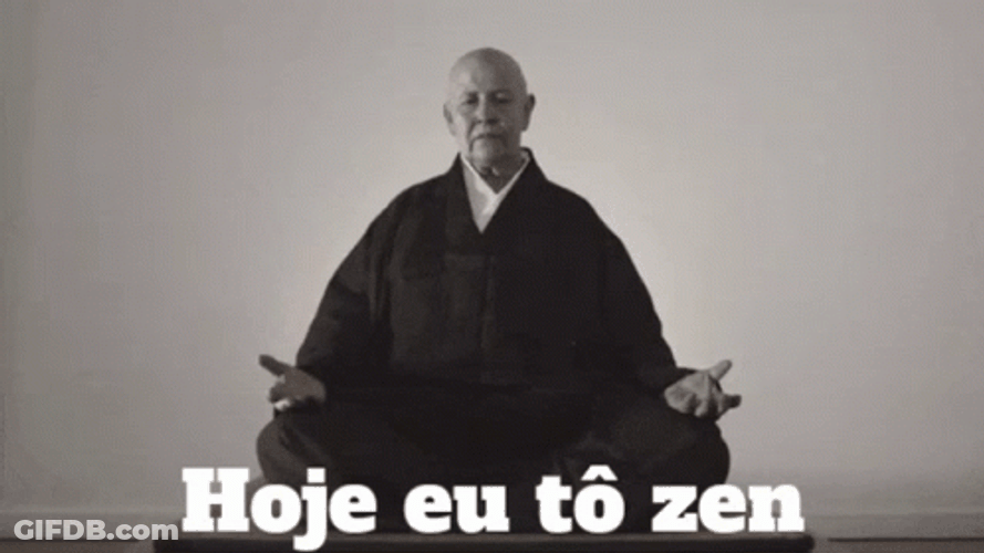 Zen Wakaranai Meditating GIF