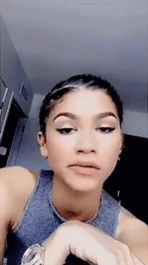 Zendaya Annoyed Expression GIF