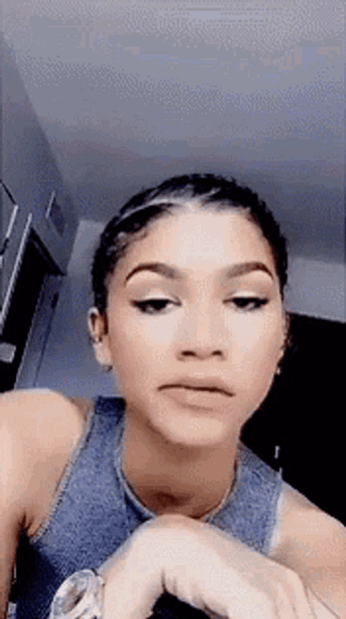 Zendaya Chewing Gum GIF