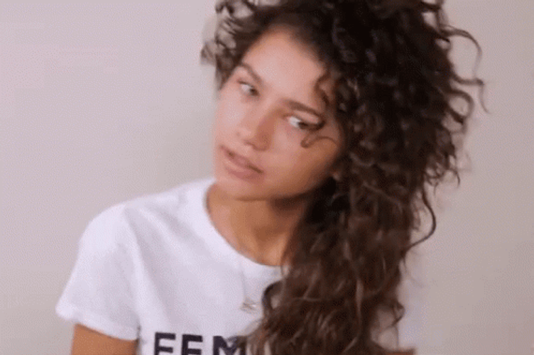 Zendaya Flipping Hair GIF