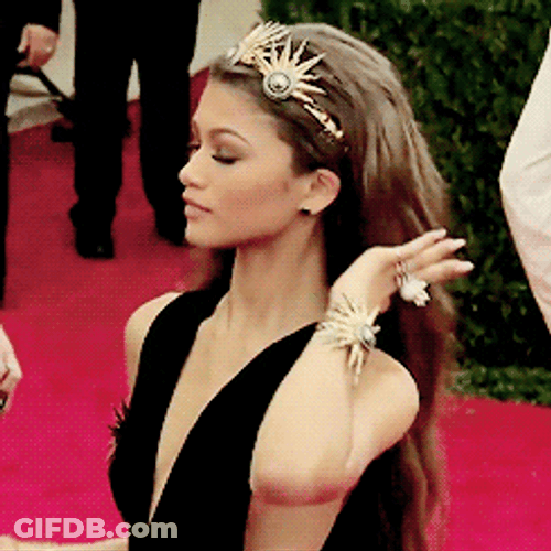 Zendaya Perfecto Hair Flip GIF