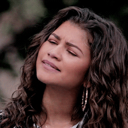 Zendaya Sarcastically Nodding GIF