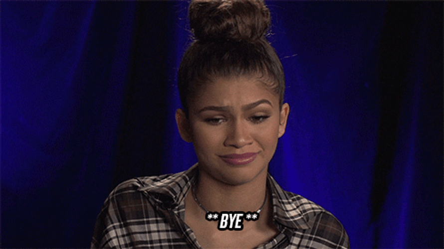 Zendaya Saying Bye GIF
