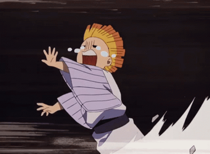 Zenitsu Agatsuma Runs GIF