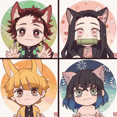 Zenitsu Chibi Demon Slayers GIF