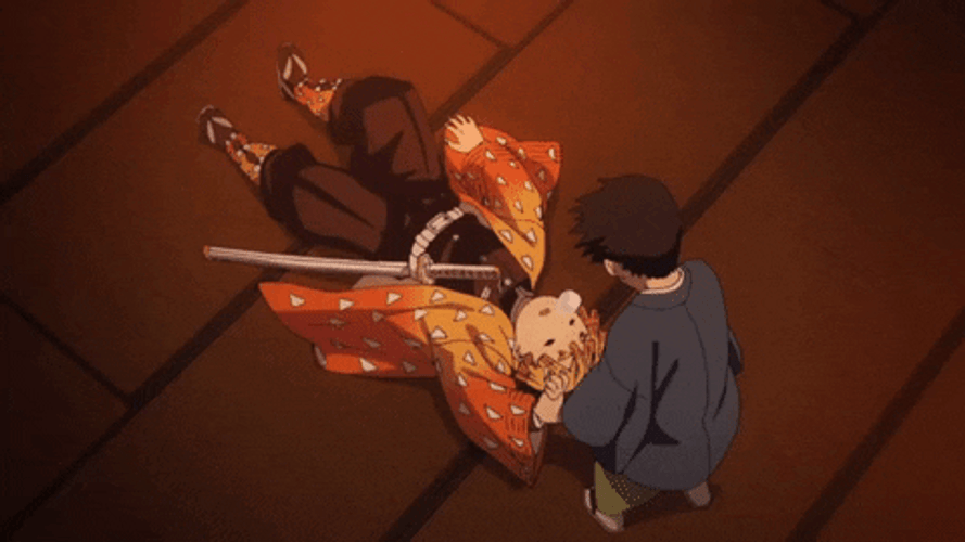 Zenitsu Fast Asleep GIF