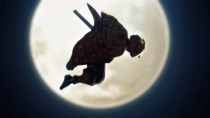 Zenitsu Full Moon GIF