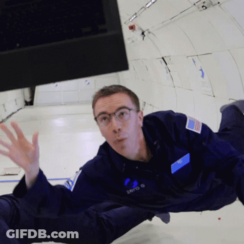 Zero Gravity Floating In The Air Austin Evans GIF