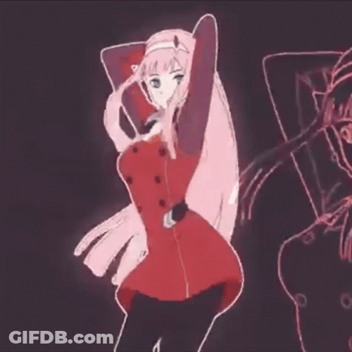 Zero Two And Goku Drip GIF