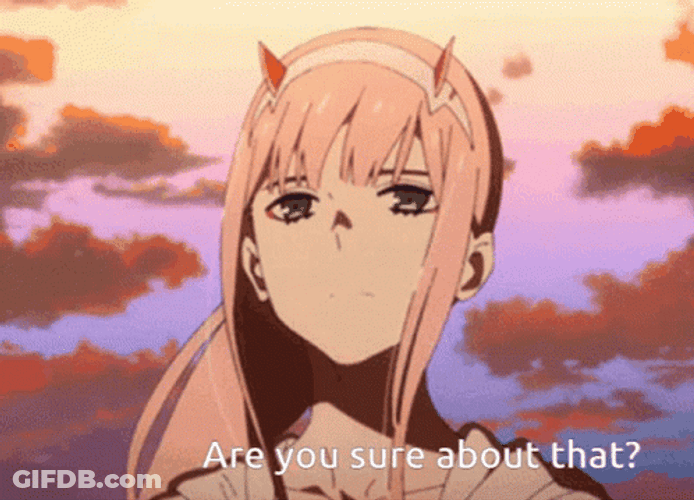 Zero Two Are You Sure About That GIF