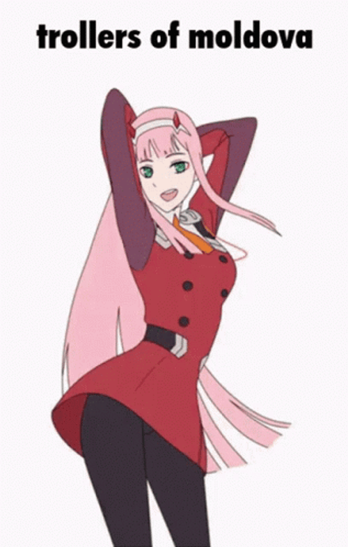 Zero Two Dancing Moldova Trollers GIF