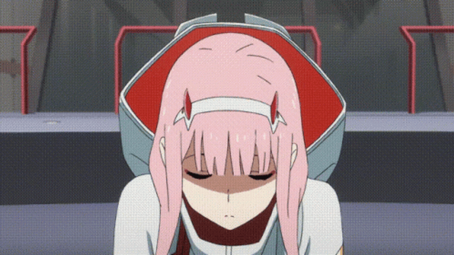 Zero Two IDK Expression GIF