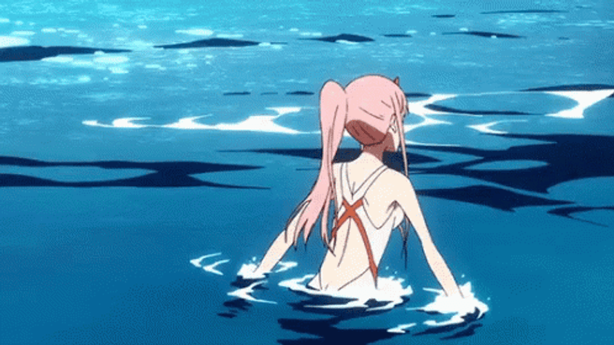 Zero Two In The Beach GIF