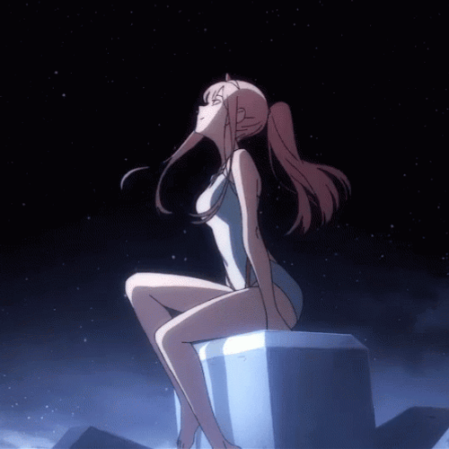 Zero Two Star Gazing GIF