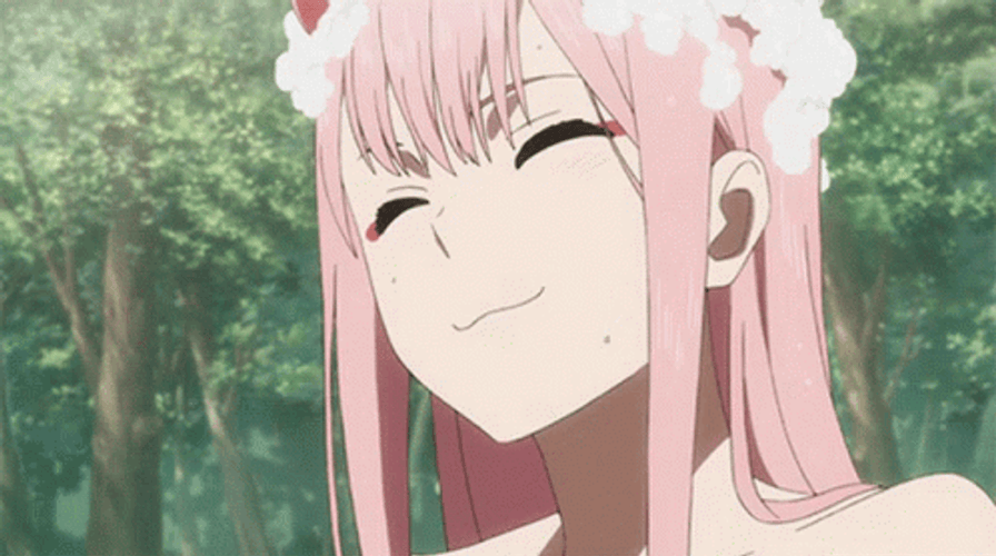 Zero Two Taking Bath GIF