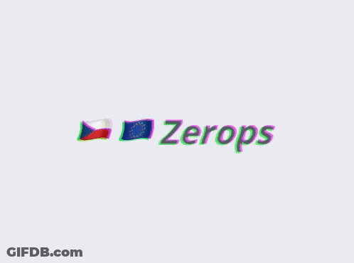 Zerops Logo With Flag GIF