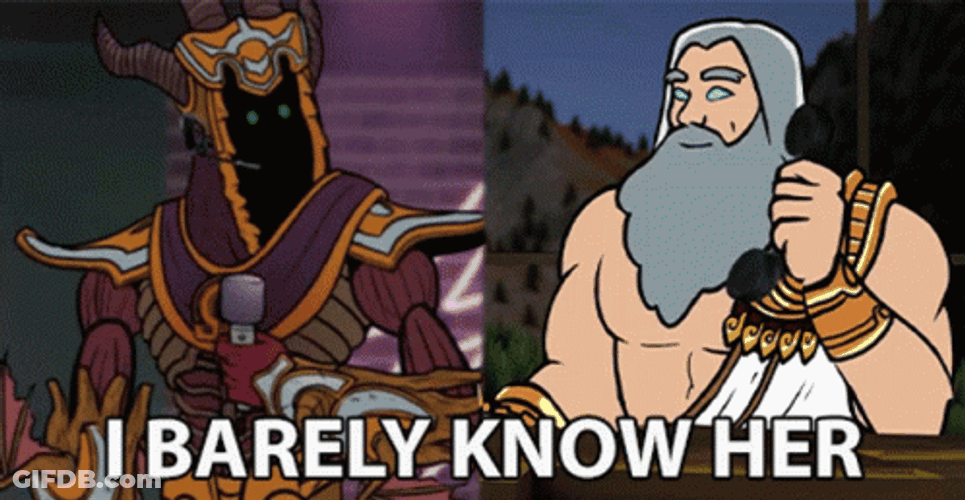 Zeus Animation Barely Know Her GIF