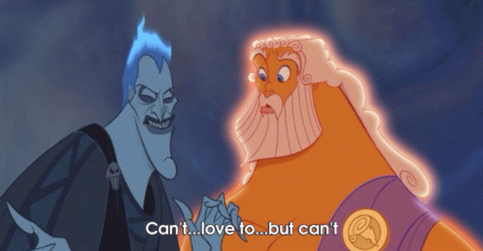 Zeus Can't Love To But Can't GIF
