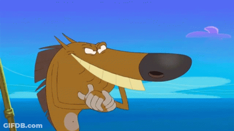 Zig And Sharko Evil Plan Birdman Hand Rub GIF