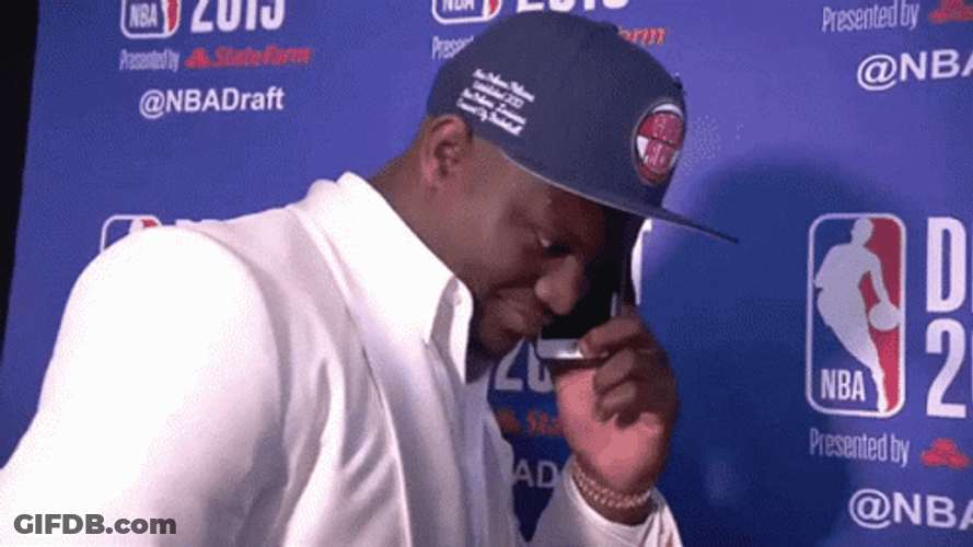 Zion Williamson Draft Day GIF