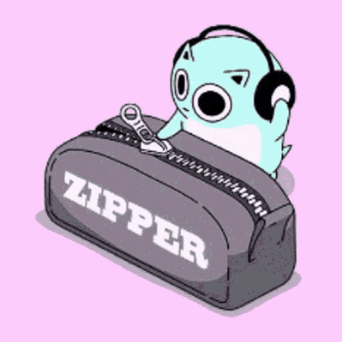 Zipper Blue GIF