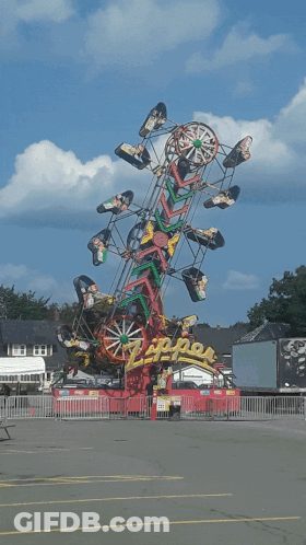 Zipper Carnival Ride GIF